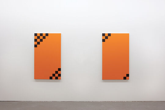 Francis Baudevin, Sans titre, 2010,
acrylique sur toile, courtesy l’artiste