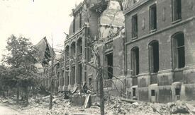 Grande résidence détruite rue boulevard Vauban par les bombardements