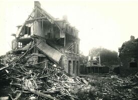 Maison détruite par les bombardements quartier Victor Hugo