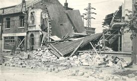 Maison détruite par les bombardements avenue de Valenciennes
